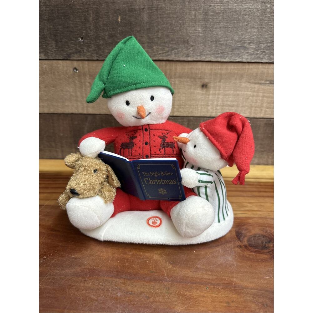 Hallmark Storytime Snowman Jingle Pals Tabletop Plush Singing Animated